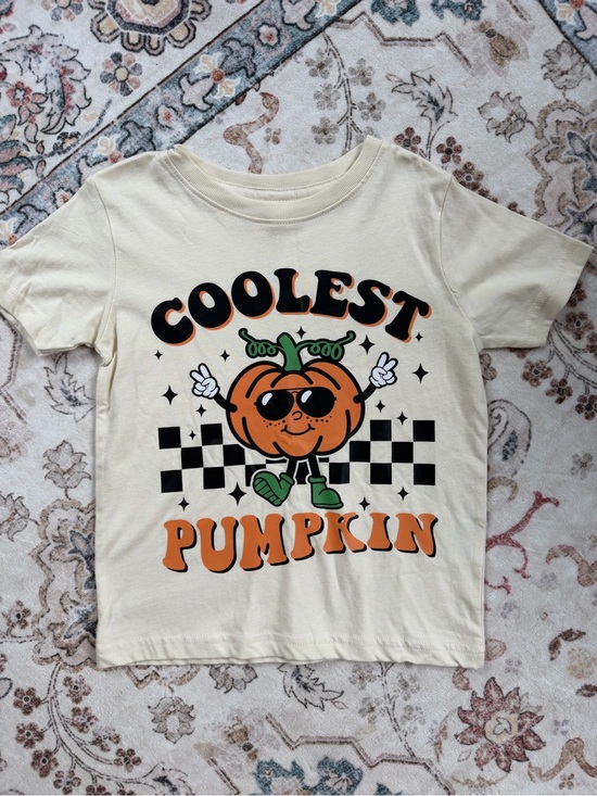 Rabbit Skins Other - Rabbit Skins Cream 'Coolest Pumpkin' Graphic Tee- 4T (New)